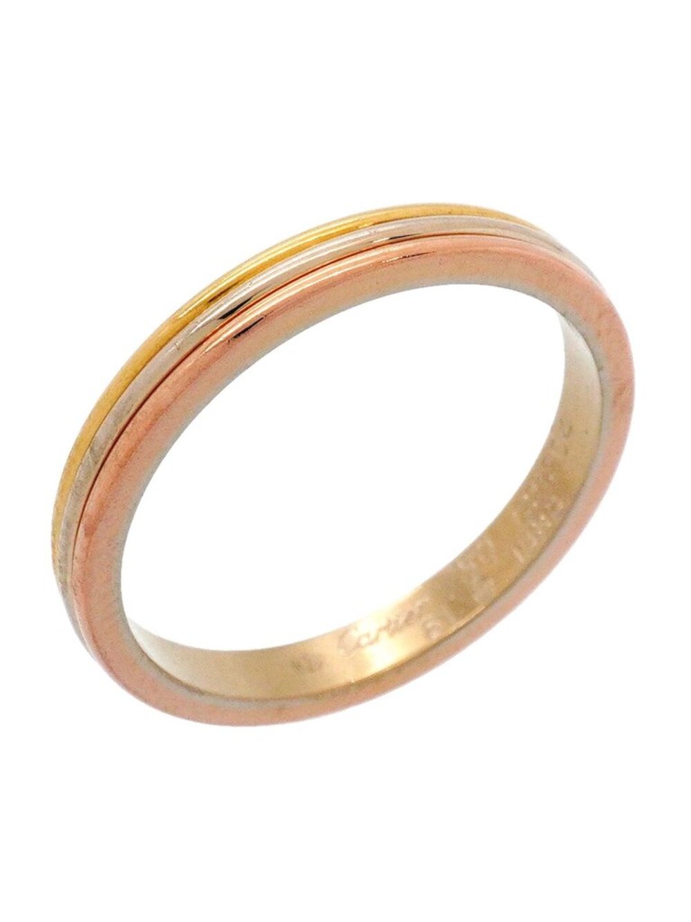 Cartier Ring Vendome 18k Yellow Gold 18k White Pink
